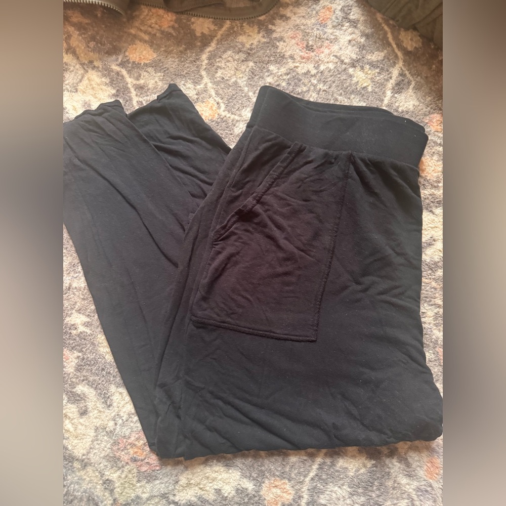 stars above Black Lounge Pants with Pocket